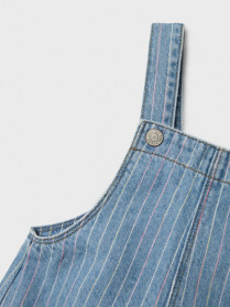 NAME IT Stribet Denim Overall Macie Light Blue Multi